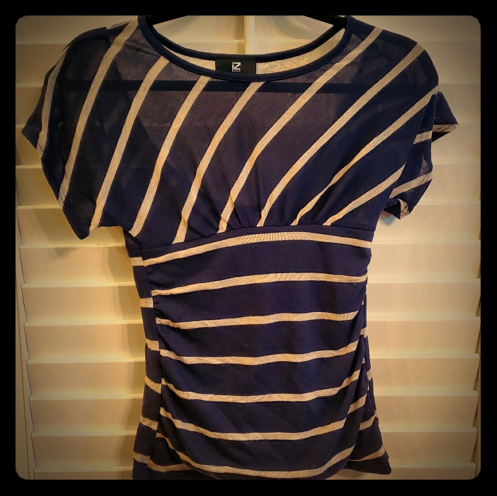 (3/$20) Iz Byer Lace Trim Top